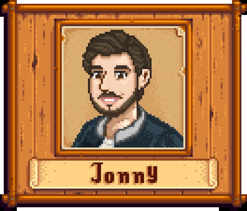 Custom Stardew Valley Solo Portrait | Cute Pixel Portrait | Personalized Pixel Portrait | Valentine's Digital Gift | Handmade