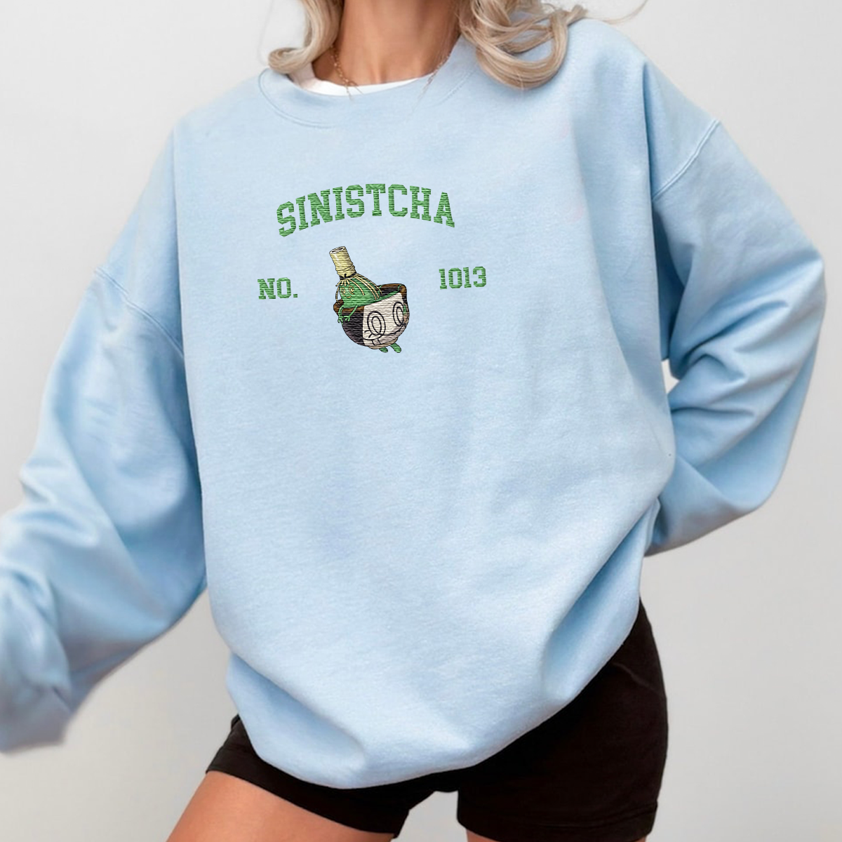 Sinistcha Adorable Anime-Themed Embroidered T-Shirt,Crewneck,Hoodie-Trendy Versatile and a Thoughtful Gift for Friends