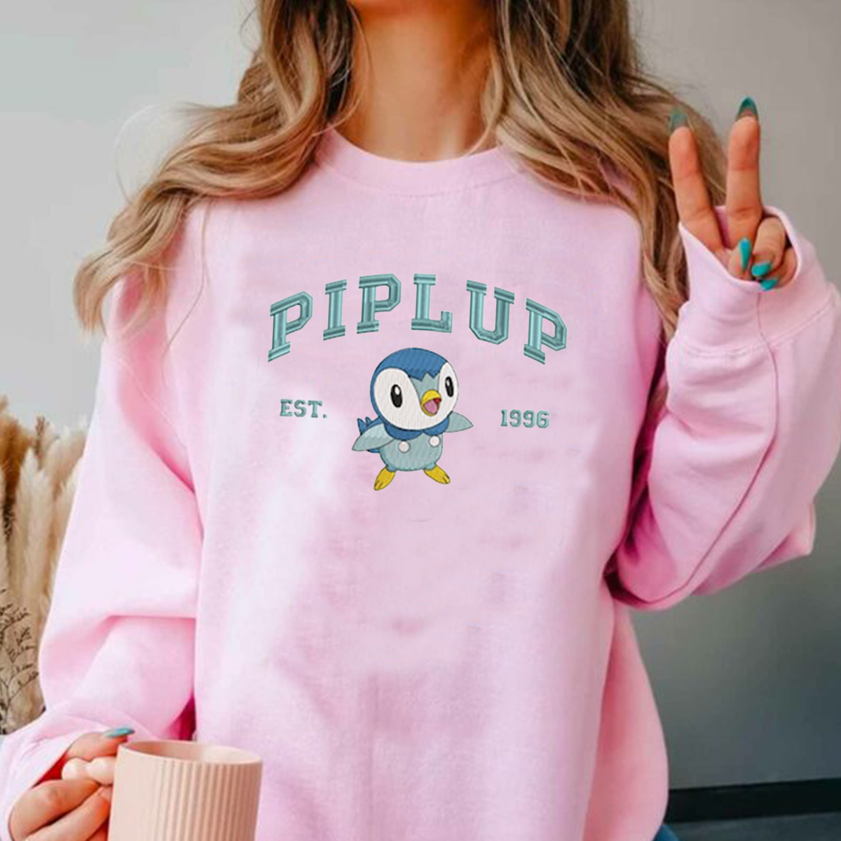 Anime Characters Embroidered Crewneck Sweatshirt,Hoodie,Personal Anime Gift Hoodie,Perfect Gift For Anime Lovers.