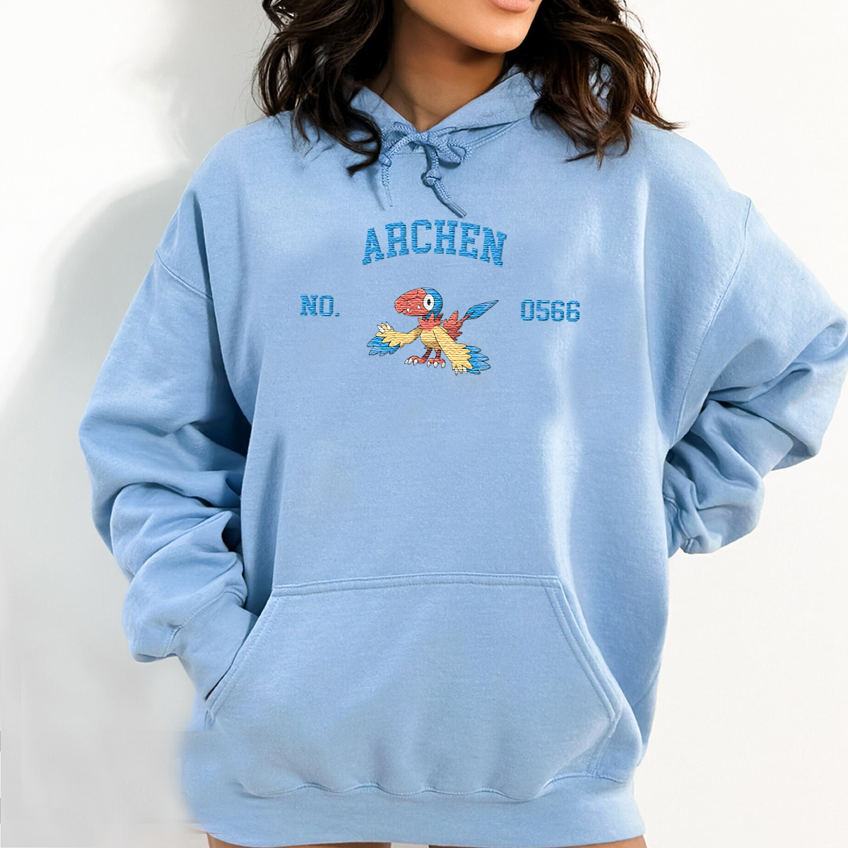 Archen Adorable Anime-Themed Embroidered T-Shirt,Crewneck,Hoodie-Trendy Versatile and a Thoughtful Gift for Friends