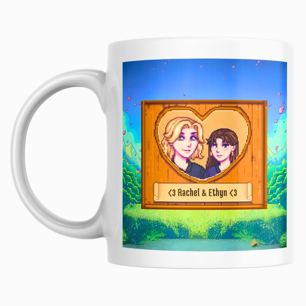 Romantische Stardew Valley-Porträts als Geschenk für Paare