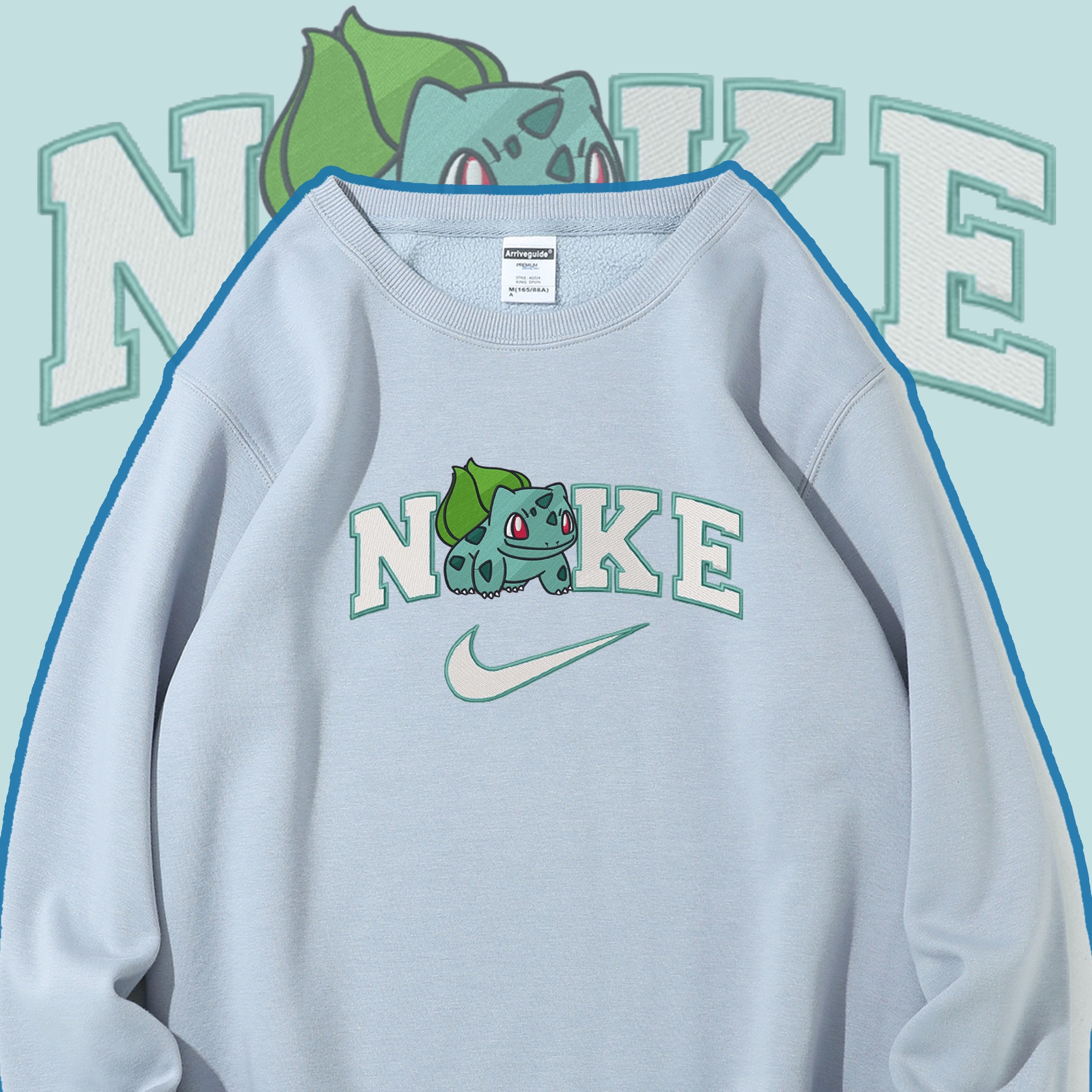 Anime Nike Embroidered Custom T-Shirt,Crewneck Sweatshirt,Hoodie.Perfect Gift For Anime Lovers.