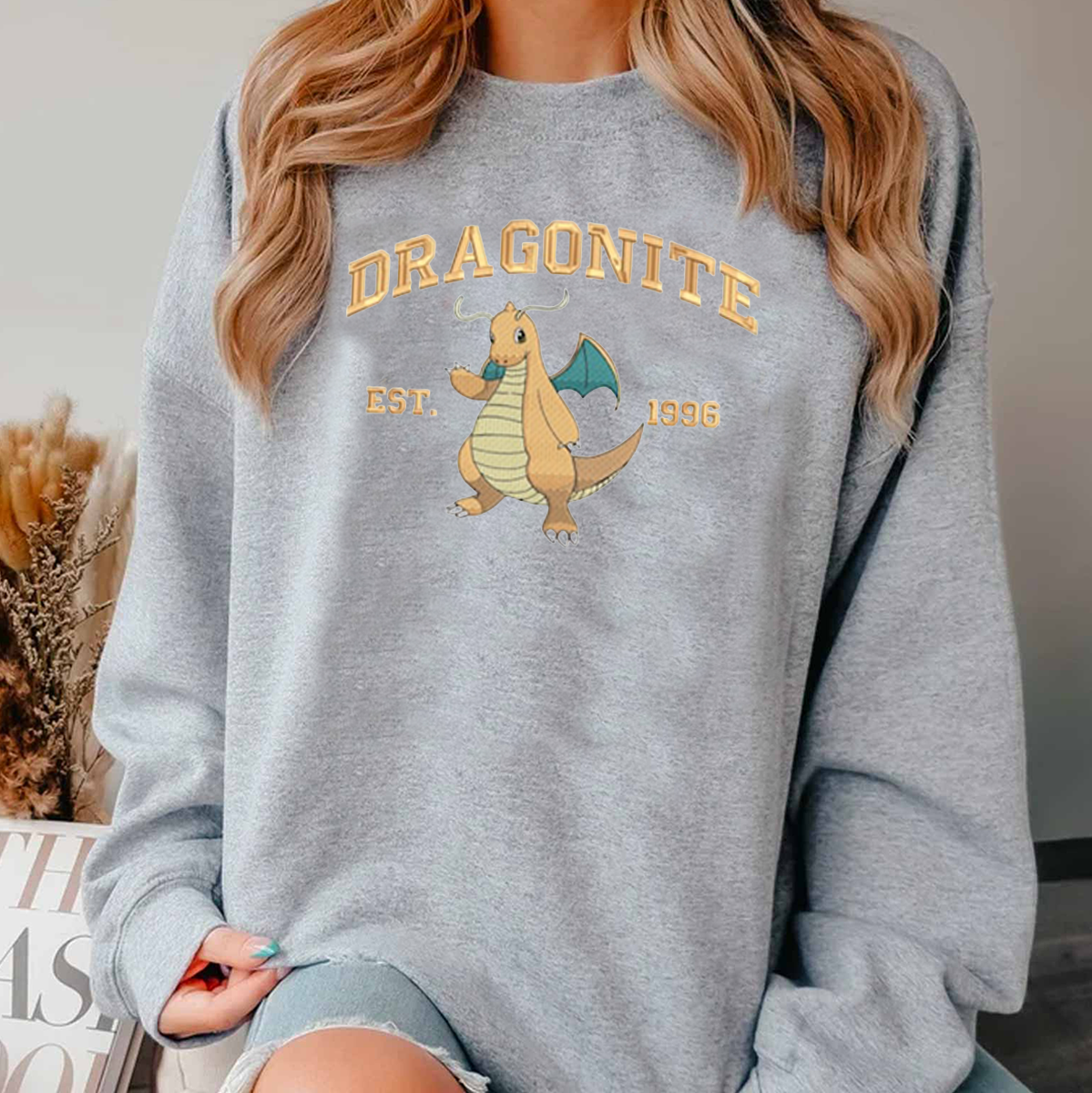 Anime Characters Embroidered Crewneck Sweatshirt,Hoodie,Personal Anime Gift Hoodie,Perfect Gift For Anime Lovers.