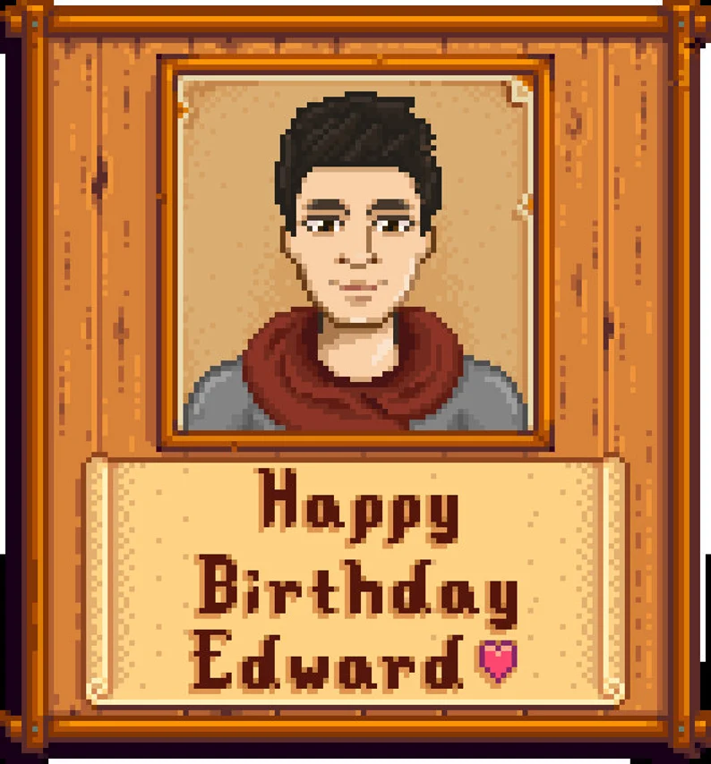 Custom Stardew Valley Solo Portrait | Cute Pixel Portrait | Personalized Pixel Portrait | Valentine's Digital Gift | Handmade