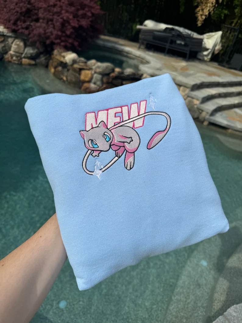Embroidered Crewneck Sweatshirt, Personal Anime Gift Hoodie, 90s Monster Stitched Shirt, Personal Anime Gift Hoodie,Christmas Gift For Anime Lovers.Perfect Gift For Anime Lovers.