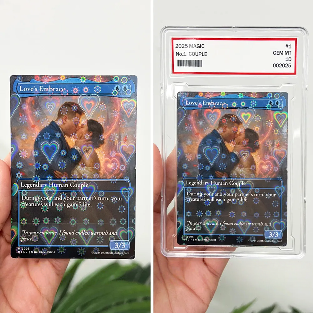 Custom Anime Couples Magic Card.Custom Gift for Valentine's Day,Anniversary.Valentine's Day,Anniversary gifts