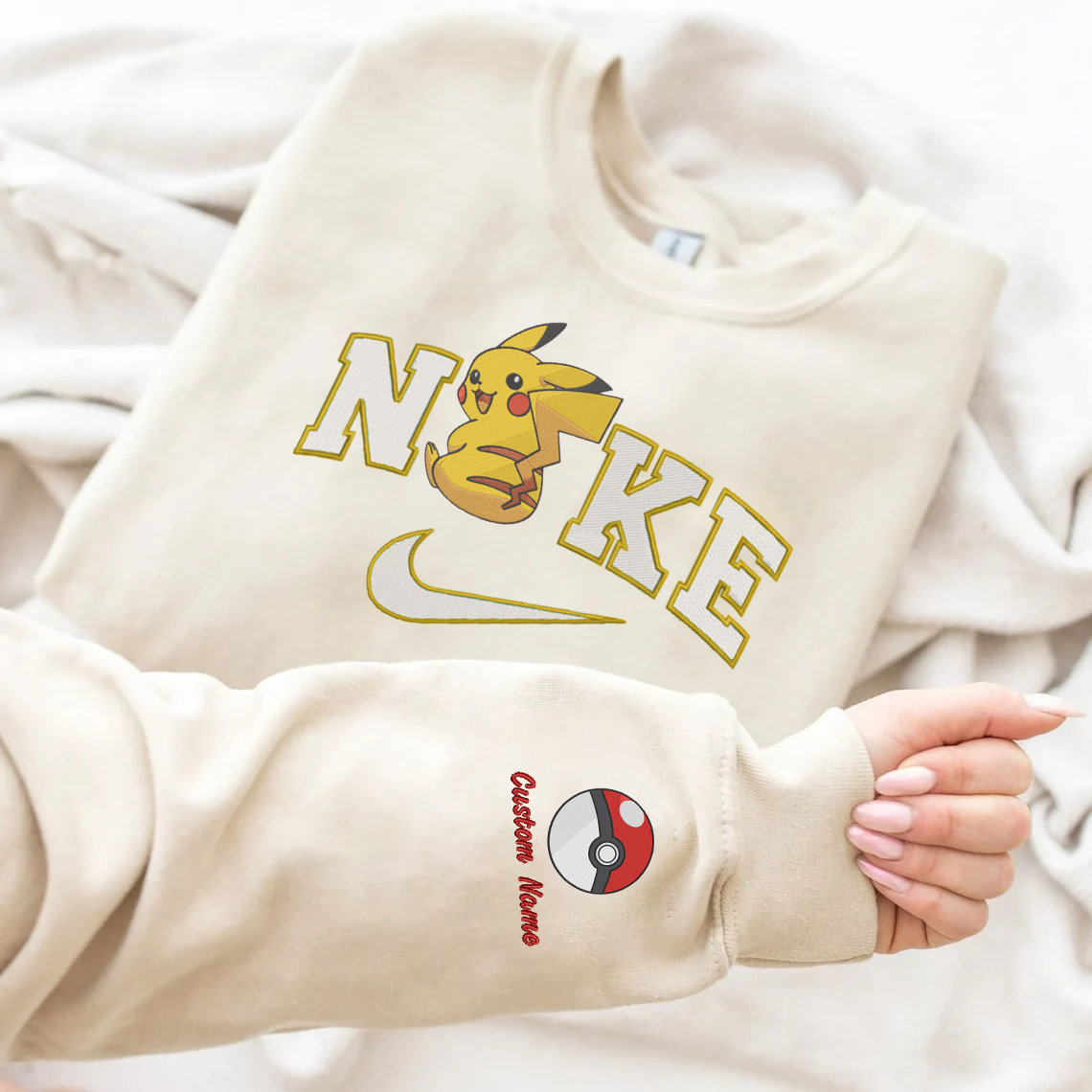 Anime Nike Embroidered Anime Custom T-Shirt,Crewneck Sweatshirt,Hoodie.Perfect Gift For Anime Lovers.
