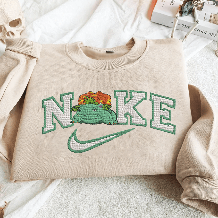 Personalized Anime Nike Embroidered Custom T-Shirt,Crewneck Sweatshirt,Hoodie.Perfect Gift For Anime Lovers.