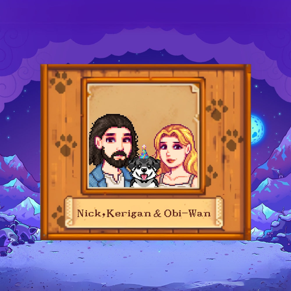 Personalized Valentine's Gift Stardew Valley Portrait