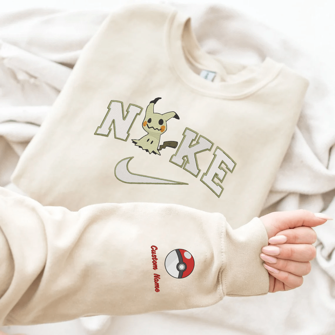 Anime Nike Embroidered Custom T-Shirt,Crewneck Sweatshirt,Hoodie.Perfect Gift For Anime Lovers.