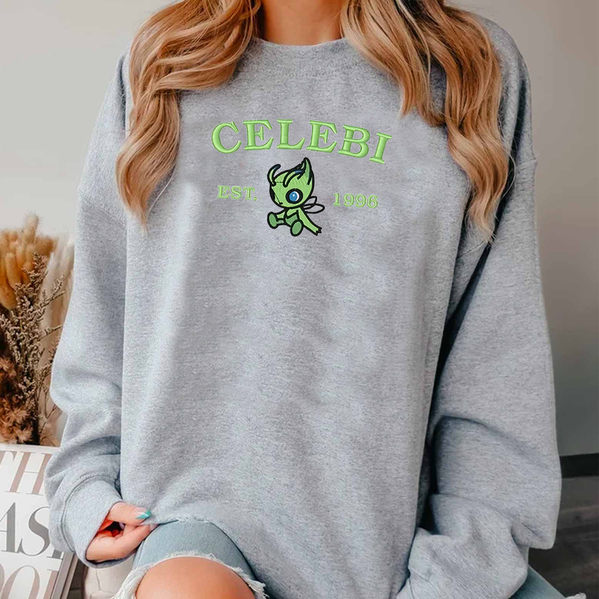 Anime Characters Embroidered Crewneck Sweatshirt,Hoodie For Gift,Personal Anime Gift Hoodie,Perfect Gift For Anime Lovers.