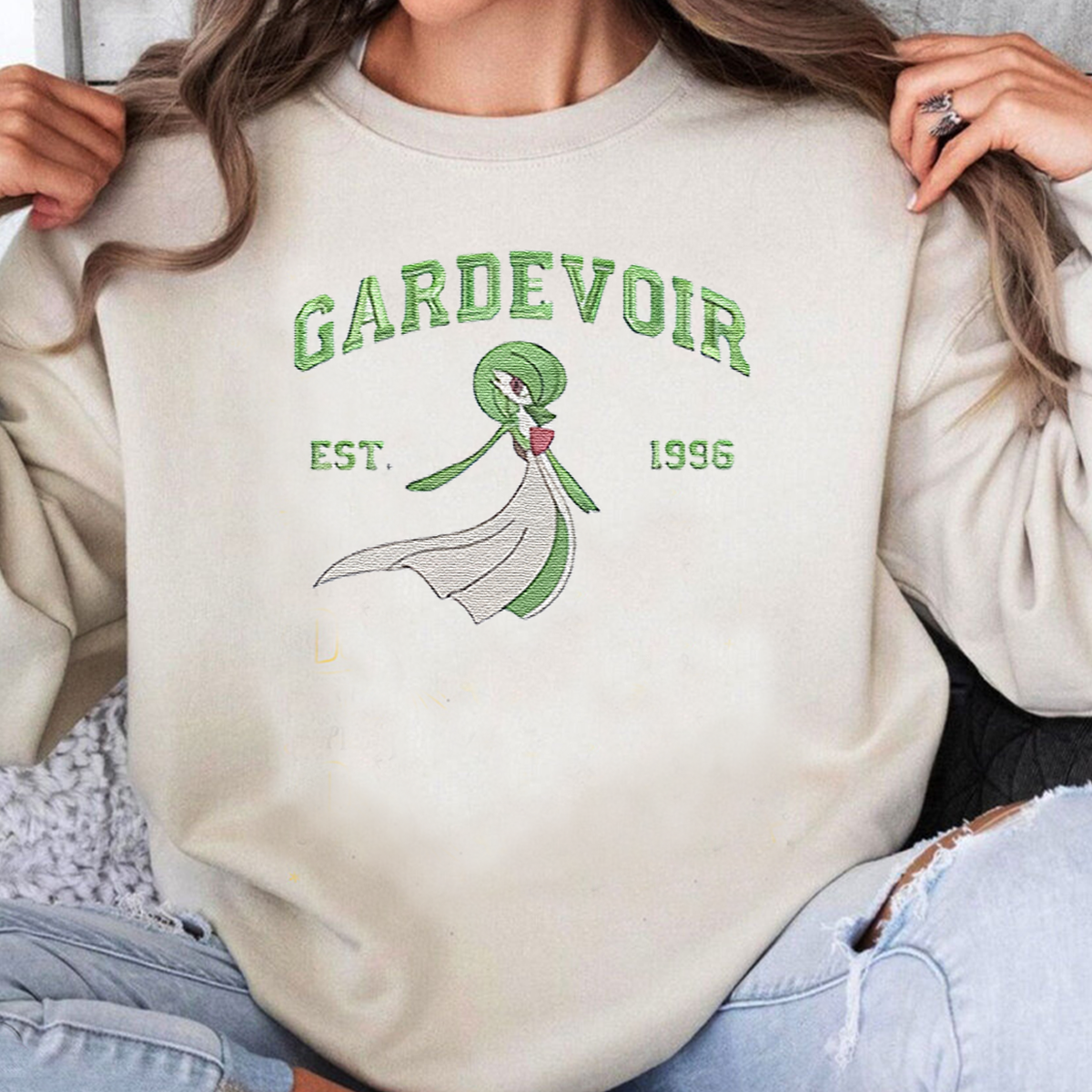 Anime Characters Embroidered Crewneck Sweatshirt,Hoodie,Personal Anime Gift Hoodie,Perfect Gift For Anime Lovers.