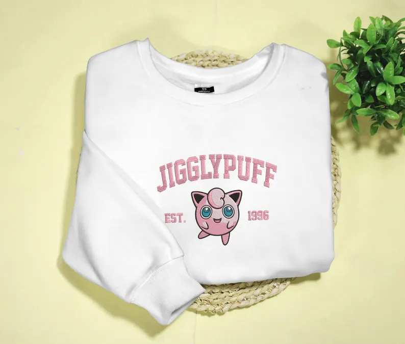 Embroidery Anime Character Crewneck Sweatshirt, Personal Anime Gift Hoodie, 90s Monster Stitched Shirt, Personal Anime Gift Hoodie,Christmas Gift For Anime Lovers.Perfect Gift For Anime Lovers.