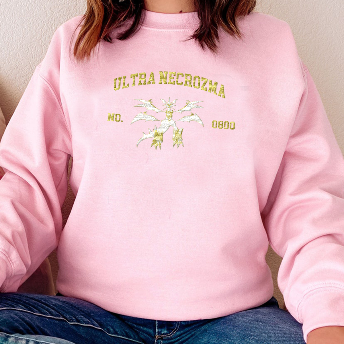 Ultra Necrozma Adorable Anime-Themed Embroidered T-Shirt,Crewneck,Hoodie-Trendy Versatile and a Thoughtful Gift for Friends