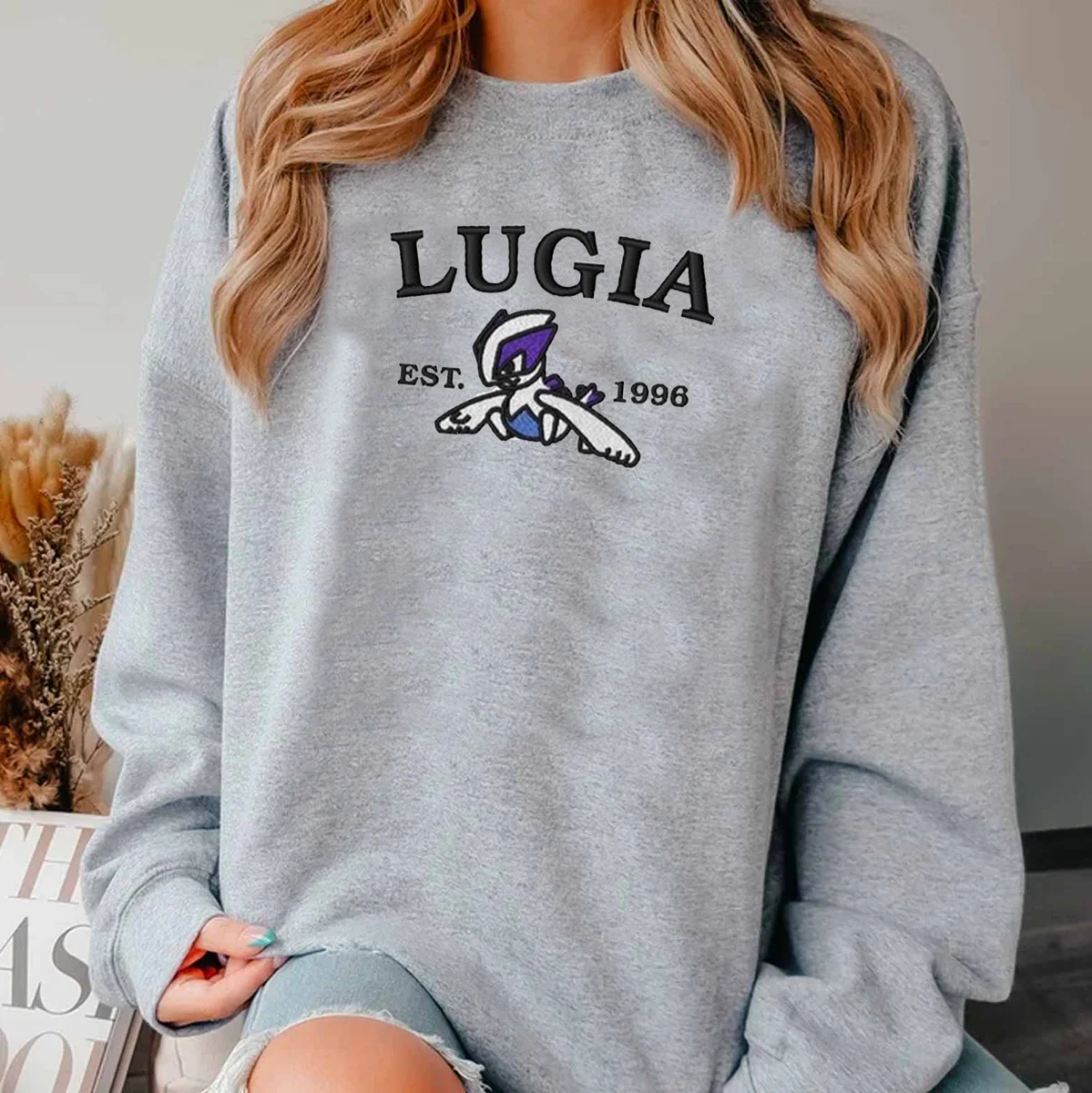 Anime Characters Embroidered Crewneck Sweatshirt,Hoodie,Personal Anime Gift Hoodie,Perfect Gift For Anime Lovers.