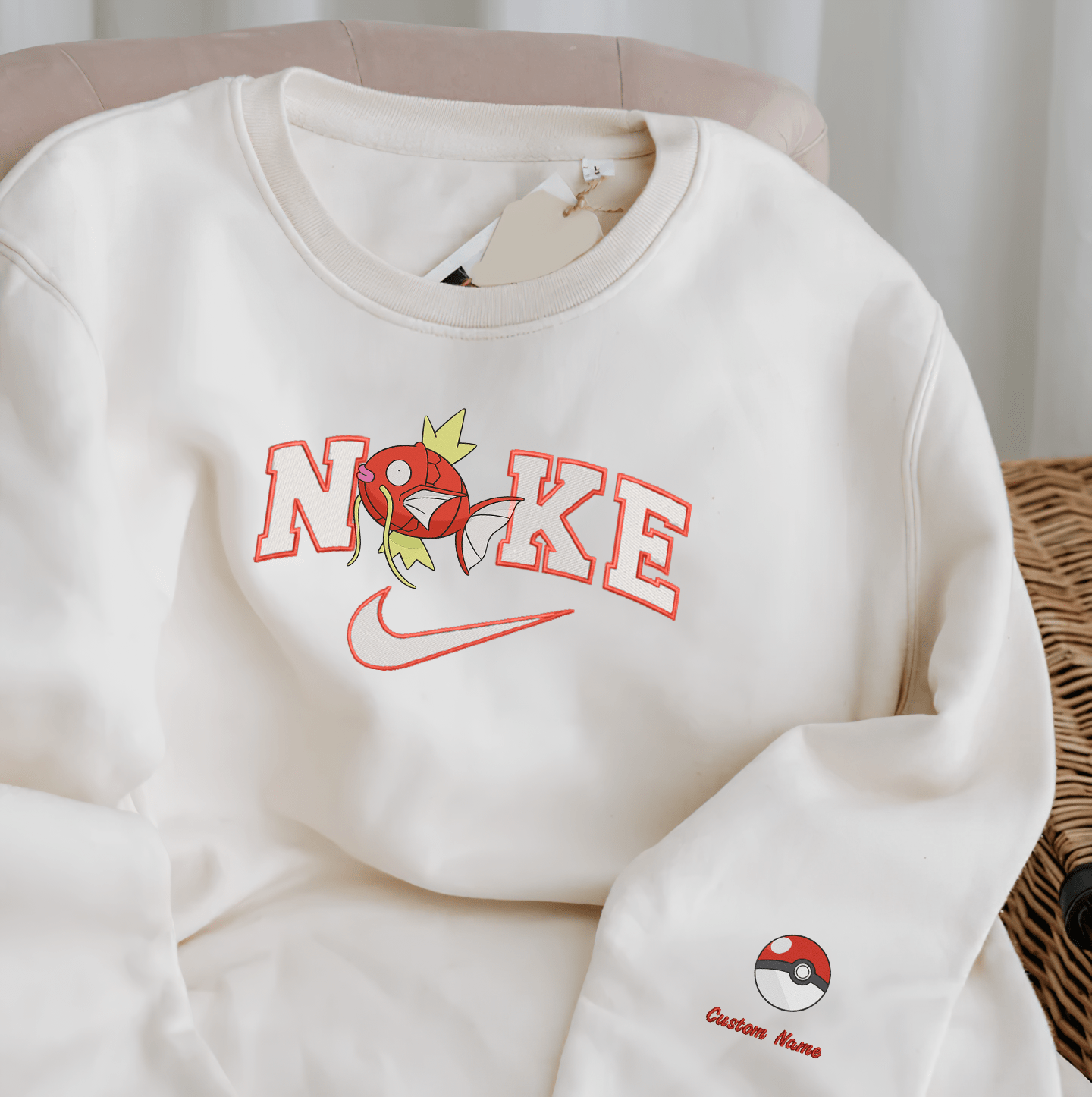 Anime Nike Embroidered Custom T-Shirt,Crewneck Sweatshirt,Hoodie.Perfect Gift For Anime Lovers.