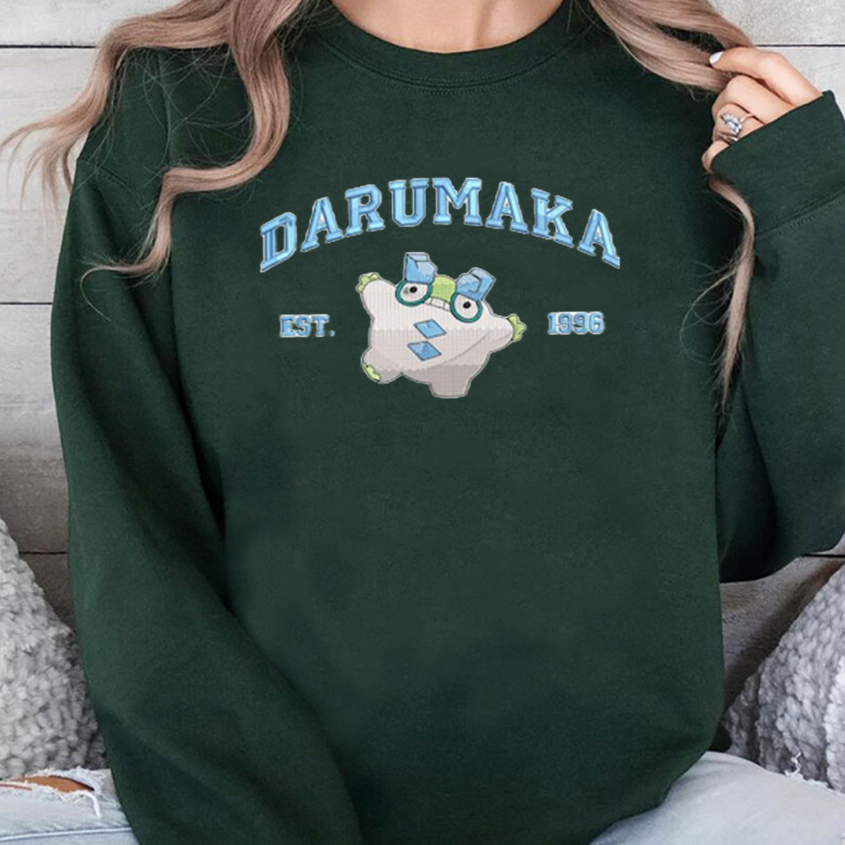 Anime Characters Embroidered Crewneck Sweatshirt,Hoodie,Personal Anime Gift Hoodie,Perfect Gift For Anime Lovers.