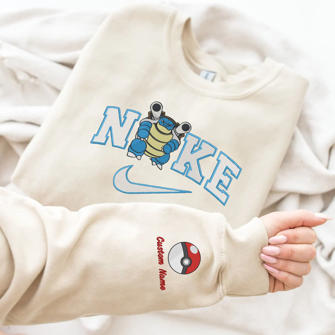 Anime Nike Embroidered  Custom T-Shirt,Crewneck Sweatshirt,Hoodie.Perfect Gift For Anime Lovers.