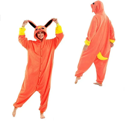 Flareon Anime Anime Characters Funny Pajamas.Anime Couples Apparel.Valentine's Day Gift for Couples