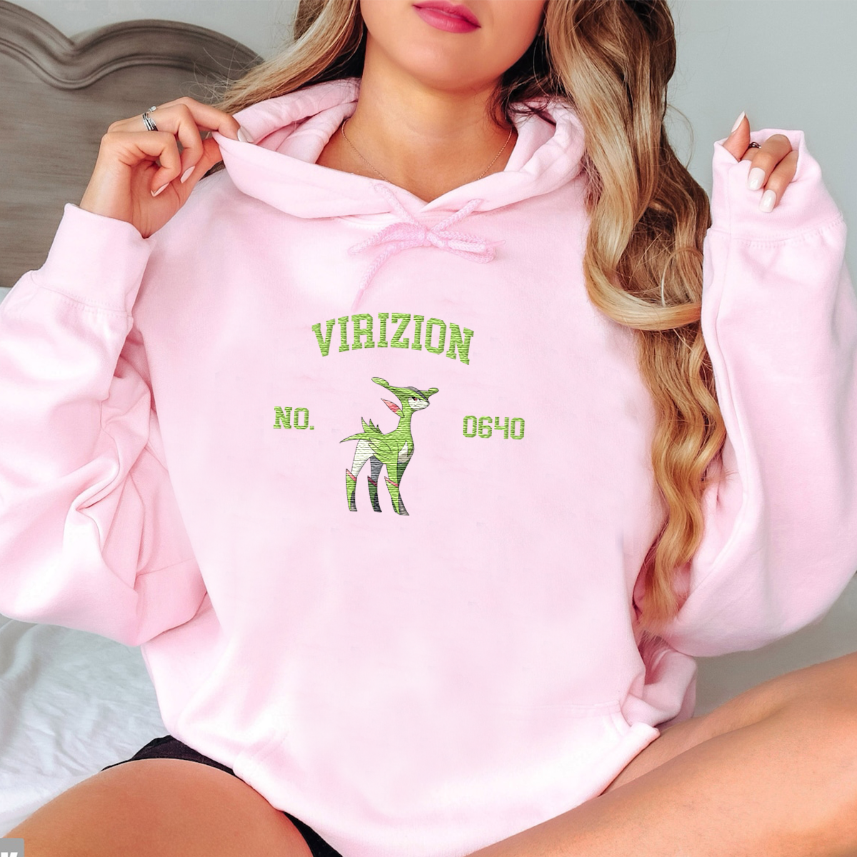 Virizion Anime-Themed Embroidered T-Shirt,Crewneck,Hoodie-Trendy Versatile and a Thoughtful Gift for Friends