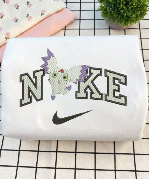 Anime Nike Embroidered  Custom T-Shirt,Crewneck Sweatshirt,Hoodie.Perfect Gift For Anime Lovers.