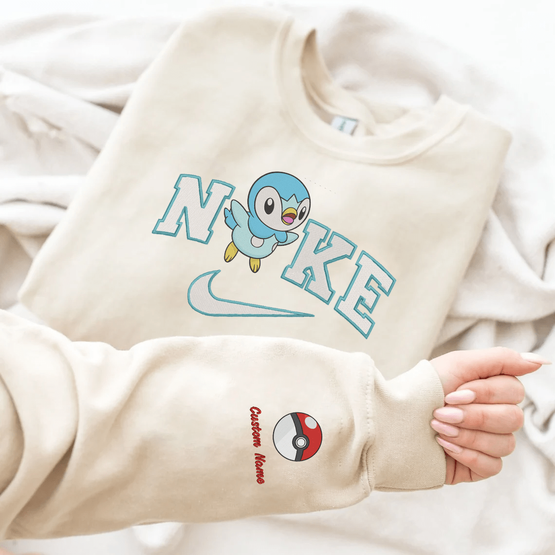 Anime Nike Embroidered  Custom T-Shirt,Crewneck Sweatshirt,Hoodie.Perfect Gift For Anime Lovers.