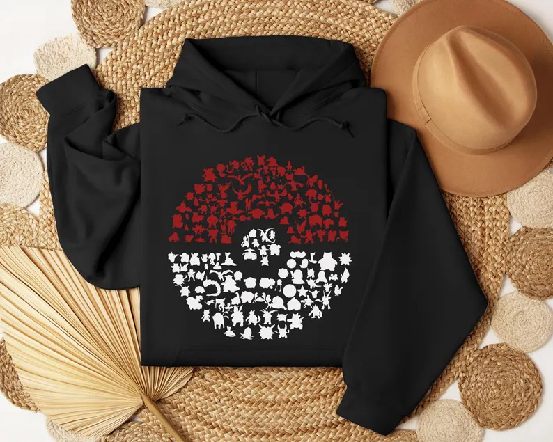 Anime Shirt, Character Crewneck Sweatshirt, Christmas Hoodie, Retro Game Sweater, Men's Japanese Streetwear, Anime Gifts,Christmas Gift For Anime Lovers.Perfect Gift For Anime Lovers.