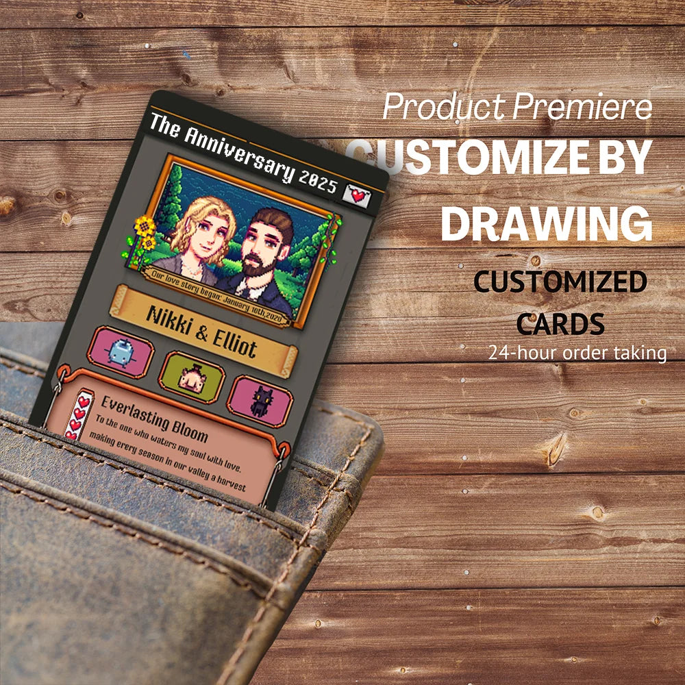 Make Your Valentine's Day Special with a Custom Stardew Valley Metal Card