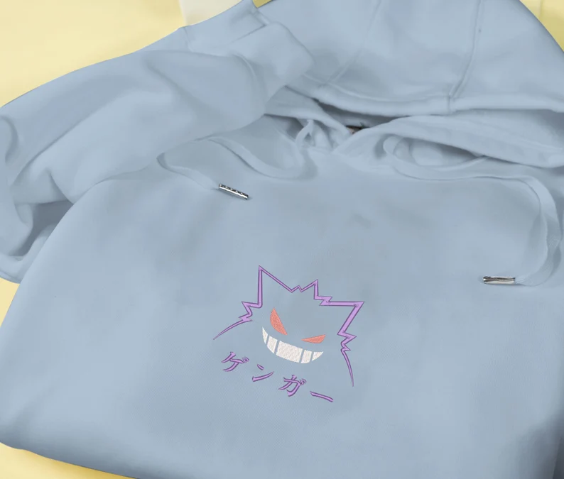 Embroidery Anime Character Crewneck Sweatshirt, Personal Anime Gift Hoodie, 90s Monster Stitched Shirt, Personal Anime Gift Hoodie,Christmas Gift For Anime Lovers.Perfect Gift For Anime Lovers.