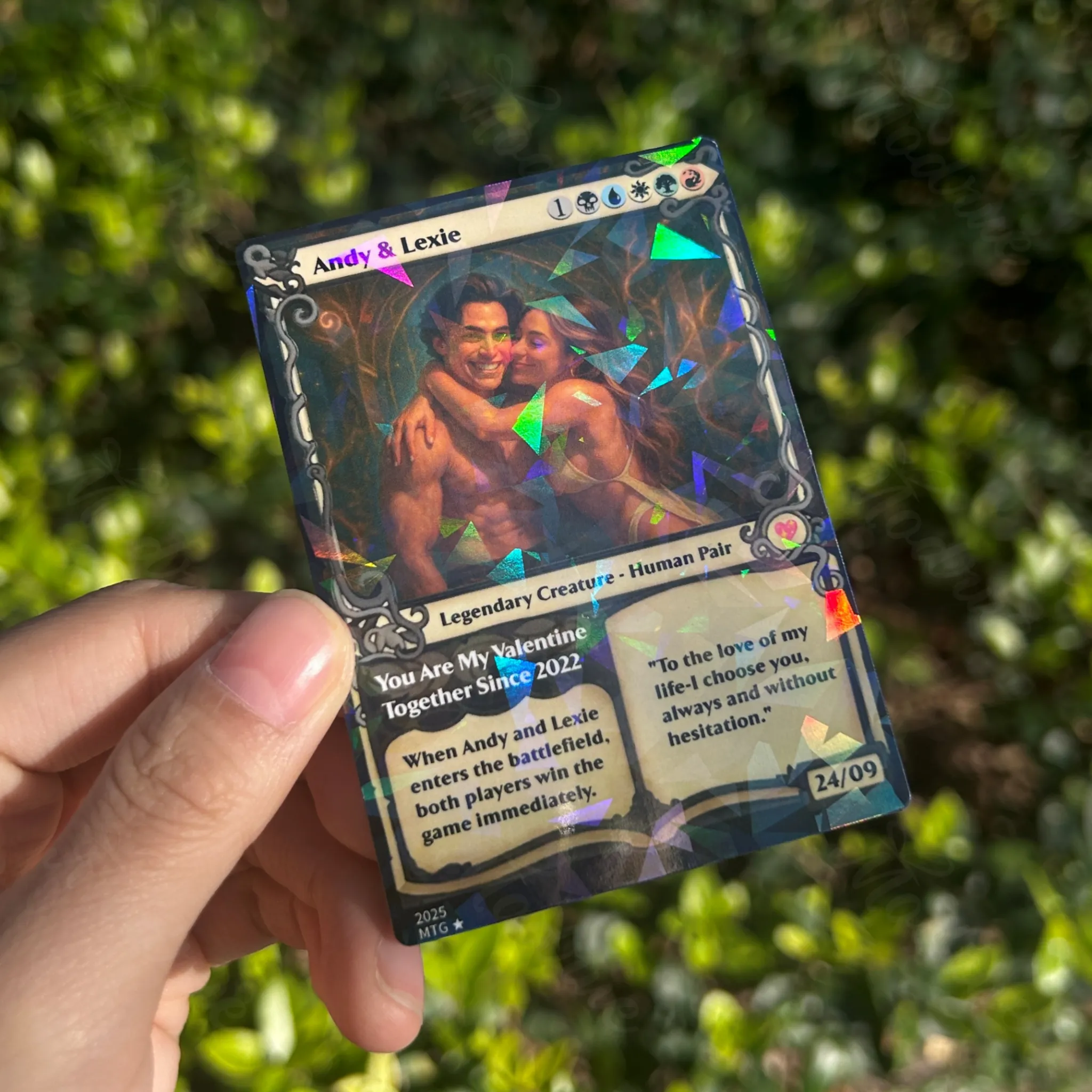 Custom Magic Card Fantasy Game.Custom Gift for Valentine's Day,Anniversary.Valentine's Day,Anniversary gifts