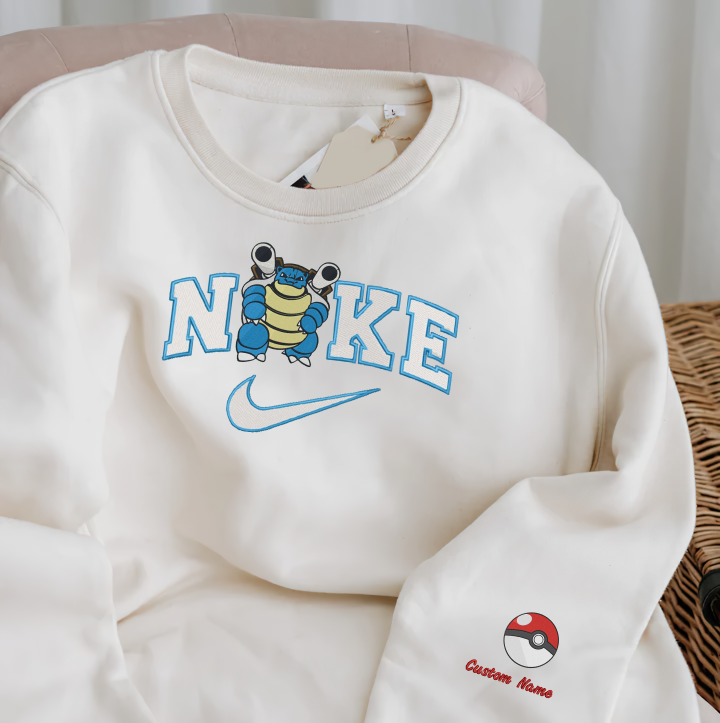 Anime Nike Embroidered  Custom T-Shirt,Crewneck Sweatshirt,Hoodie.Perfect Gift For Anime Lovers.