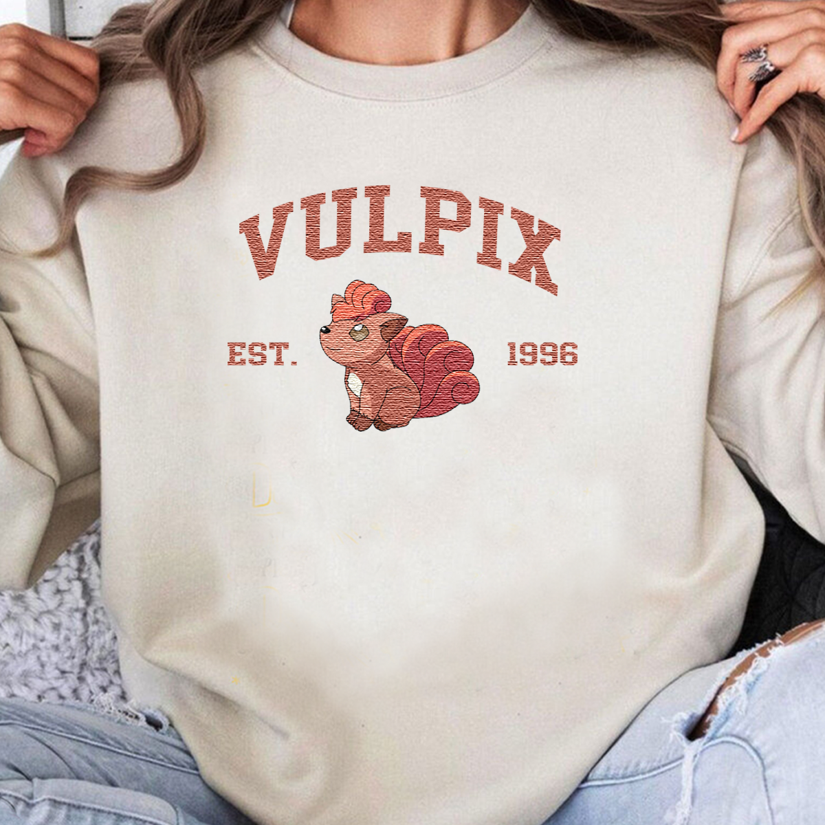 Anime Characters Embroidered Unisex Crewneck Sweatshirt,Hoodie For Gift,Personal Anime Gift Hoodie,Perfect Gift For Anime Lovers.