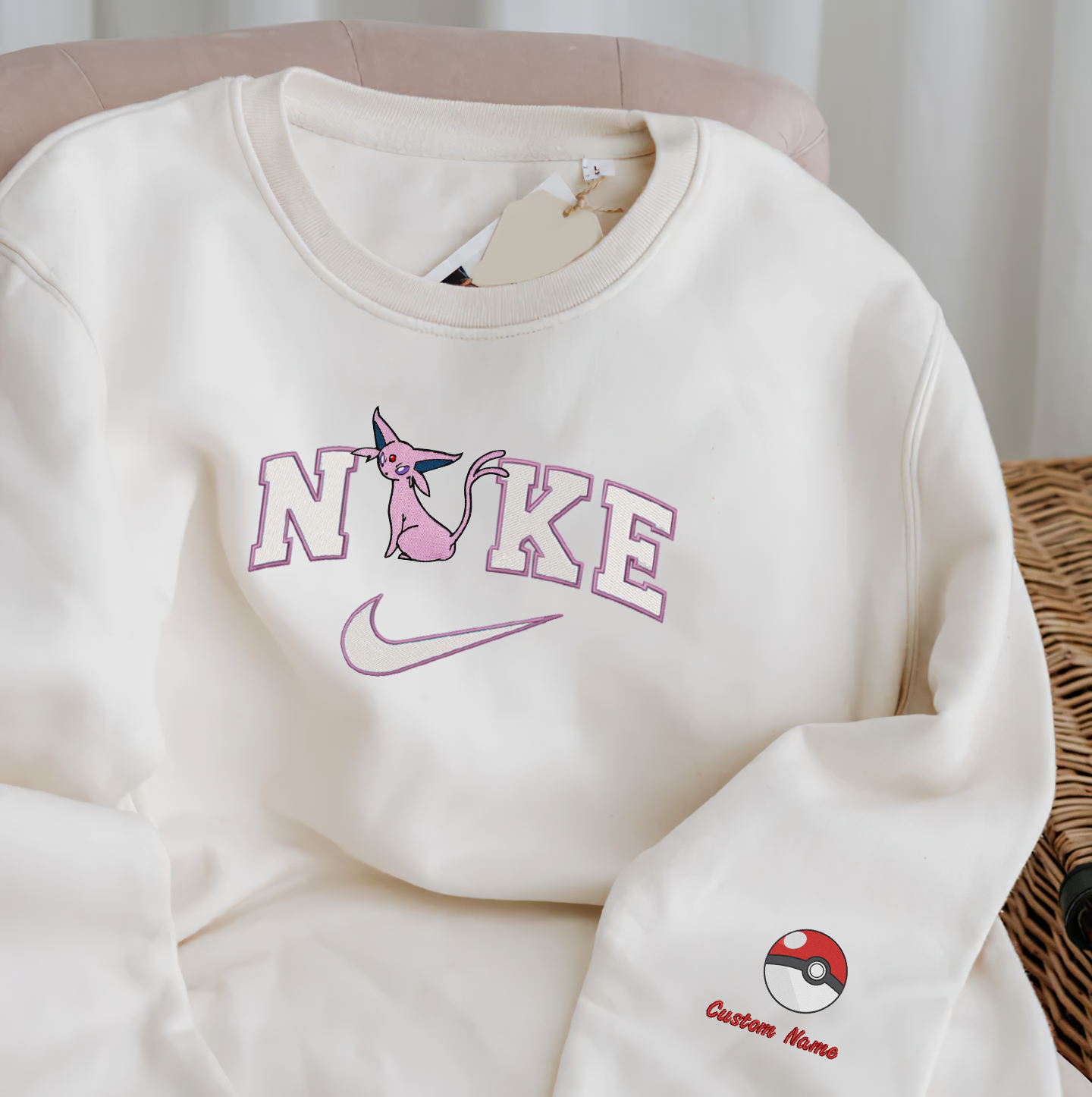 Anime Nike Embroidered Custom T-Shirt,Crewneck Sweatshirt,Hoodie.Perfect Gift For Anime Lovers.