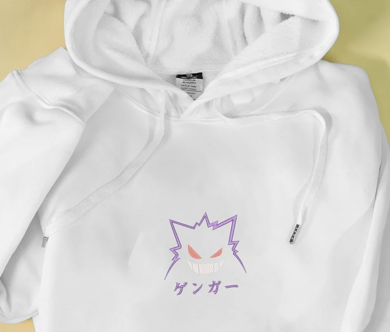 Embroidery Anime Character Crewneck Sweatshirt, Personal Anime Gift Hoodie, 90s Monster Stitched Shirt, Personal Anime Gift Hoodie,Christmas Gift For Anime Lovers.Perfect Gift For Anime Lovers.