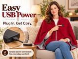 Perstarly USB Heated Wearable Blanket & Shawl for Women & Men