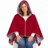 Perstarly Hooded USB Heated Wearable Blanket & Shawl for Women & Men